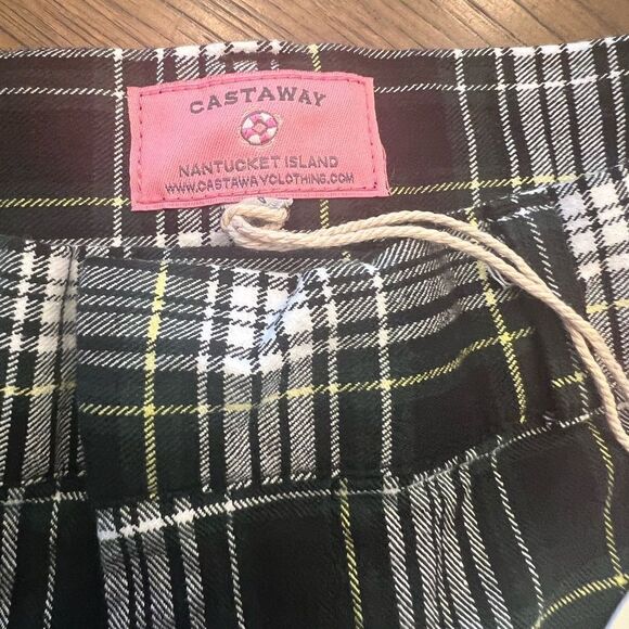 NWT Castaway Nantucket ANKLE CAPRI STRETCH TWILL dress Gordon TARTAN PLAID 8 - Picture 6 of 7
